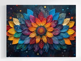 Vászonkép Canvas Színes Levelek Mandala Dekoráció Absztrakt 100x75