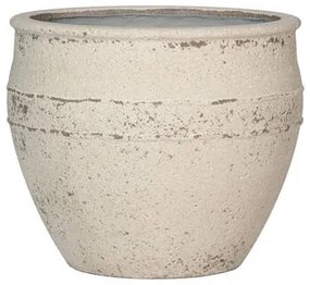 Pottery Pots Athena, krétafehér, többféle méretben – fazekas edények méretek: M: ⌀ 40,5 x 33 cm