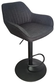 Sötétszürke állítható magasságú bárszék Nolan – Unique Furniture