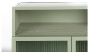 Zöld tálalószekrény 60x105 cm Herbe – White Label