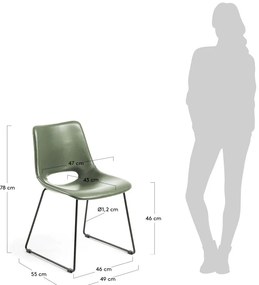 Zahara zöld étkezőszék - Kave Home