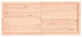 kezeletlen tömör fa fürdőszobai pult 140x60x(2-4) cm