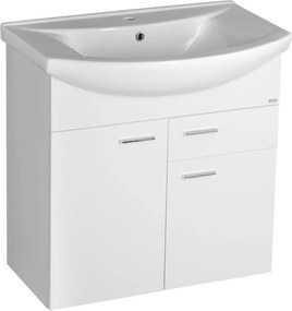 Aqualine Aqualine, ZOJA mosdókagyló szekrény 71,5x74x34cm, fehér, 51075A
