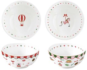 Karácsonyi Porcelán tálka 2 db szett 15 cm díszdobozban Christmas Twist