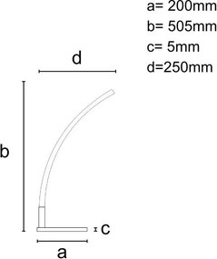 LED dizájn asztali lámpa 11W - JT1309/B