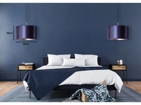 Duolla - Csillár zsinóron CANNES 1xE27/15W/230V á. 50 cm kék/ezüst