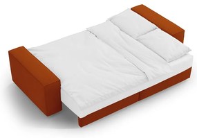 Téglavörös kinyitható kanapé 247 cm Jodie – Micadoni Home