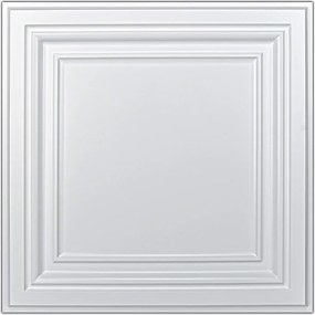 Art3d Pvc mennyezeti panel 61x61 cm fehér 12 db
