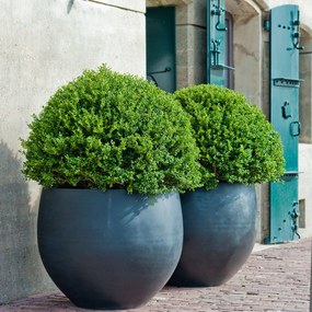 Jumbo Orb virágcserép, fekete színű, többféle méretben - Pottery Pots méret: hossz - 114 cm, ⌀ 133 cm