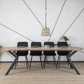 Bővíthető Étkezőasztal Rusztikus Tölgy Színben. LUKAS 100-250 cm