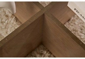 Aeris Sapphire Oak dohányzóasztal sötét üveggel