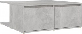 vidaXL betonszürke szerelt fa dohányzóasztal 80 x 80 x 31 cm