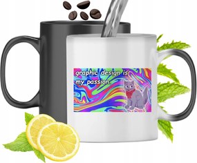 Mágikus Bögre Grafika Színváltó Nyomtatott Fényképpel