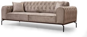 Design 3-személyes kanapé Tamarice 230 cm krém