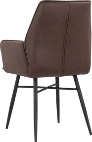 Barna kárpitozott étkezőfotel szett 2 db-os Anzo – Støraa