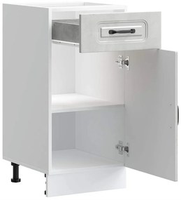 vidaXL Konyhai alapszekrény Kalmar beton szürke műfa