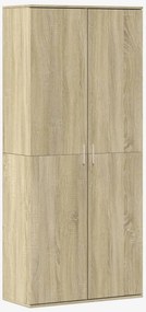 vidaXL sonoma tölgy színű szerelt fa magasszekrény 80 x 35 x 180 cm