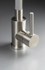 Luno mosogató csaptelep flexibilis kifolyóval, szürke, szálcsiszolt acél