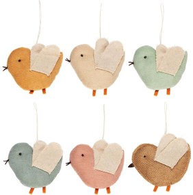 Függő textil madár BIRD - több színben