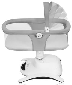 Lionelo - 2 az 1-ben baba ringató zenével BELLA Grey Concrete + távirányító