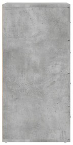 2 db betonszürke szerelt fa tálalószekrény 60 x 39 x 80 cm