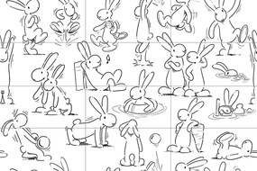 Dekor Rako Play fehér 20x40 cm fényes WIDMB210.1