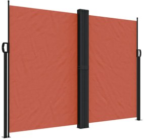 terrakotta behúzható oldalsó napellenző 180 x 1200 cm