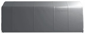 szürke acél tárolósátor 300 x 600 cm