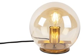 Art Deco asztali lámpa sárgaréz üvegből, 20 cm - Palot