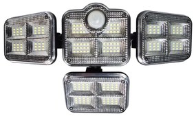 LED Napelemes reflektor mozgás- és szürkületérzékelővel 30W/3,7V 2400 mAh IP47 + távirányító