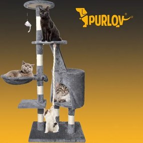 Kaparófa macskáknak - 118 cm szürke színben 74555