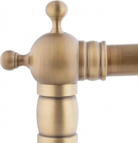 Erga Batug, retro mosogató csaptelep h-315, sárgaréz-fehér, ERG-YKA-BZ.BATUG-GLD