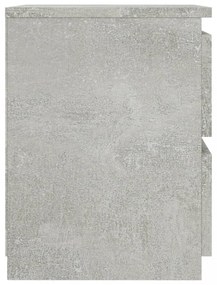2 db betonszürke szerelt fa éjjeliszekrény 30 x 30 x 40 cm
