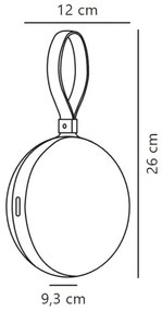 Nordlux - LED állítható kültéri hordozható lámpa BRING TO-GO LED/1W/3,7V IP54