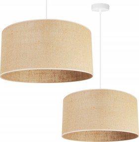 Függő Lámpa Mennyezeti Csillár Szimpla Boho Juta Kerek Lámpabúra 45 CM