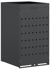 Kukás Tároló Virágzó Tetővel Egyszemélyes 240L Kukához Antracit