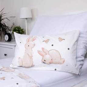Pamut gyerek ágyneműhuzat babaágyhoz 100x135 cm Bunnies – Jerry Fabrics