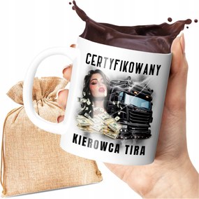 Minősített Kamionsofőr Mintás Bögre Ideális A Munkához 330 ML