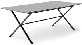 Antracitszürke bővíthető étkezőasztal 100x210 cm Meza – Hammel Furniture