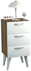 Éjjeli szekrényke BELLINI 80x40 cm barna/fehér