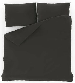 Kvalitex Pamut ágyneműhuzat sötétszürke, 140 x 200 cm, 70 x 90 cm, 140 x 200 cm, 70 x 90 cm