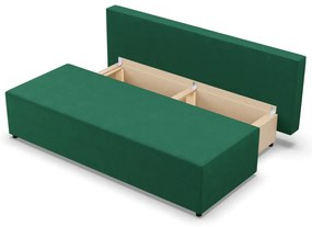 Nobu kanapé, bársony, zöld