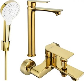Mexen Royo R05 fürdőkád szett, arany - 72213R05-50