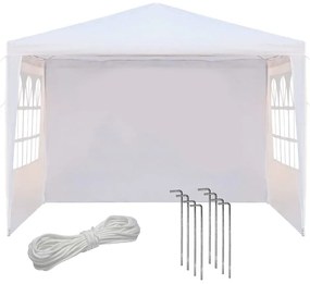 Party sátor fehér színben, 3 méretben-3x3 méteres