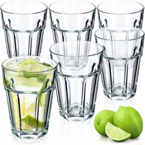 Italos Poharak 6db 370ml Gyümölcslé Víz Magas Pohár Szett