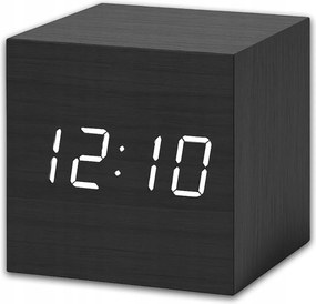 Ébresztőóra Elektronikus Óra Fából Készült Digitális Álló Hőmérő Asztali Led