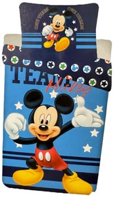 DISNEY MICKEY MOUSE pamut ágynemű Ágynemű mérete: 140x200 cm, A csomag tartalma: Készletcsomagolás