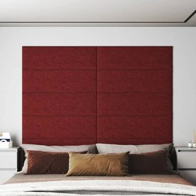 12 db bordó szövet fali panel 90x30 cm 3,24 m²