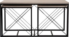 Defne - Black, Travertine