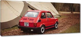 Képek 100x40 Piros kisgyermek Fiat 126p